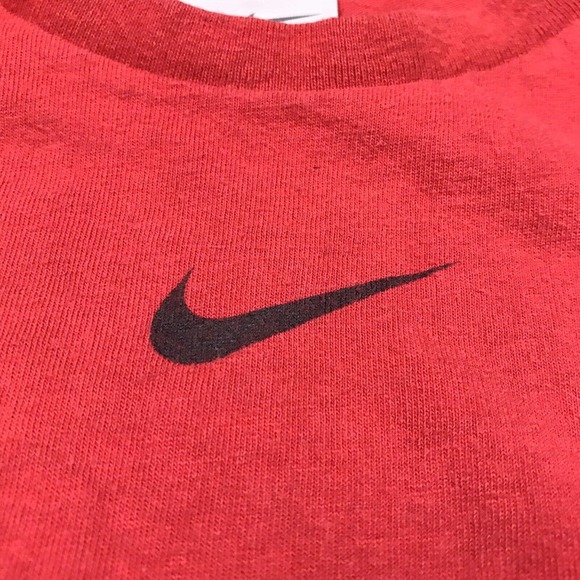 Y2K Vintage Nike Hoops Center Check Red Shirt Basketball Youth XL (Men S/Med) - Picture 6 of 12